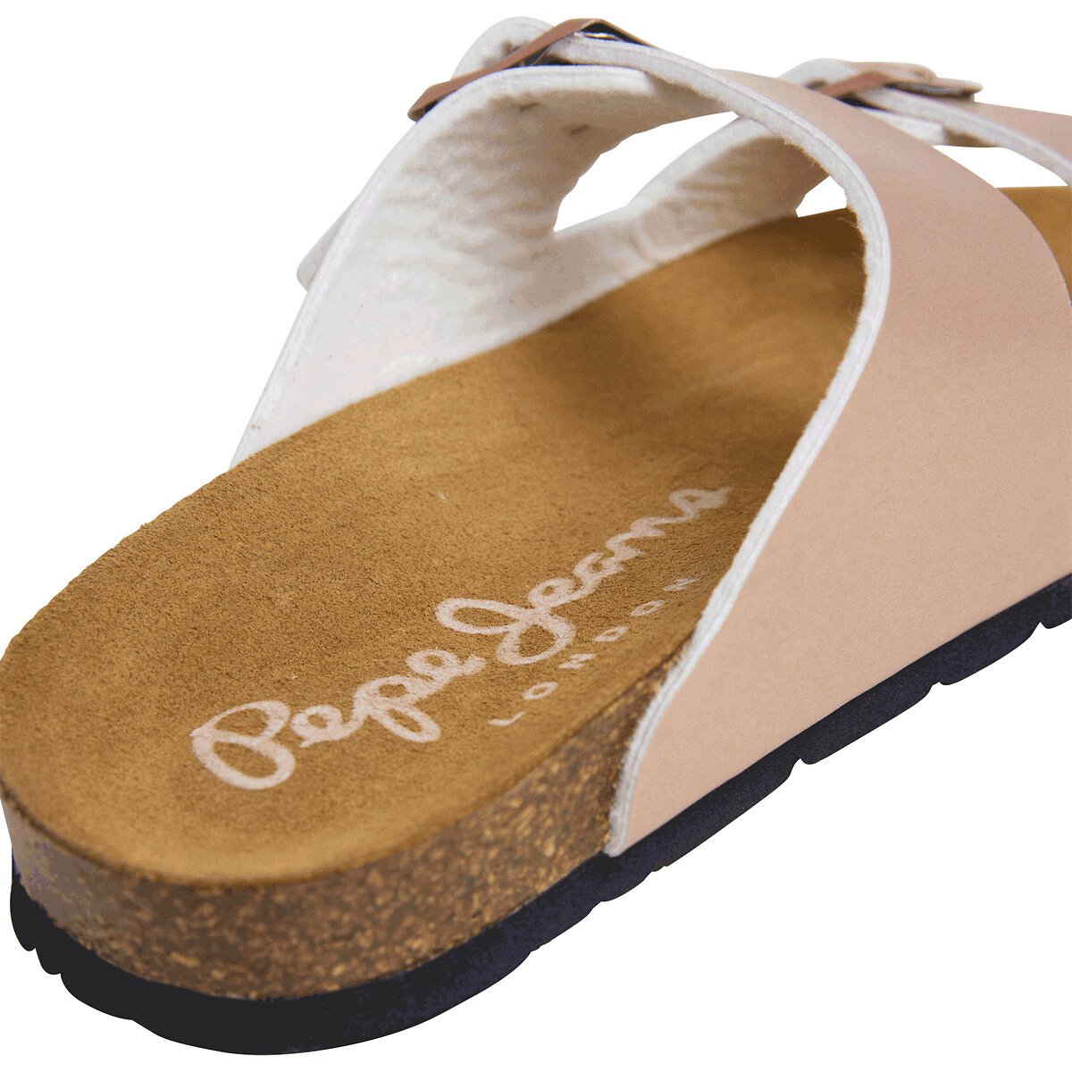 Muiltjes met dubbele bandjes Oban Classic brons, PEPE JEANS