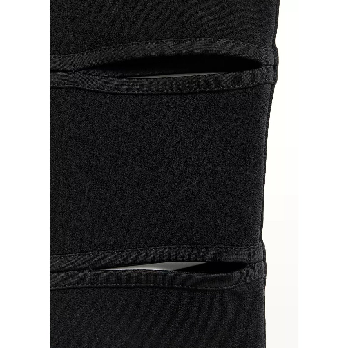 Pantalon capri ouvertures noir, MANGO