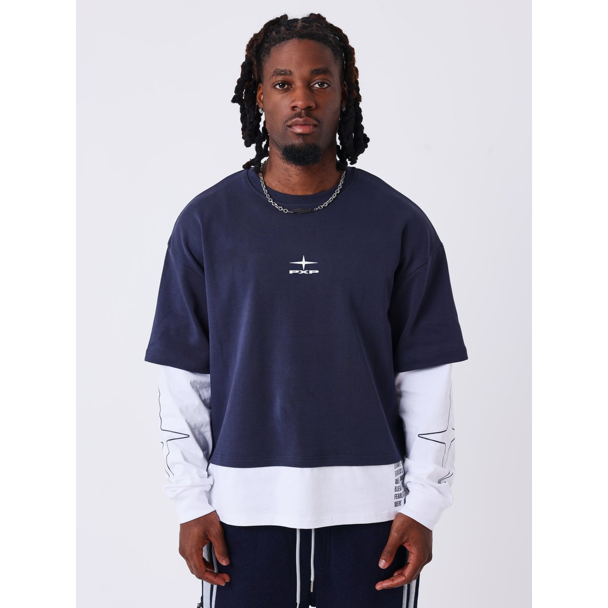 T-shirt manches longues CHANGE THE GAME bleu, PROJECT X