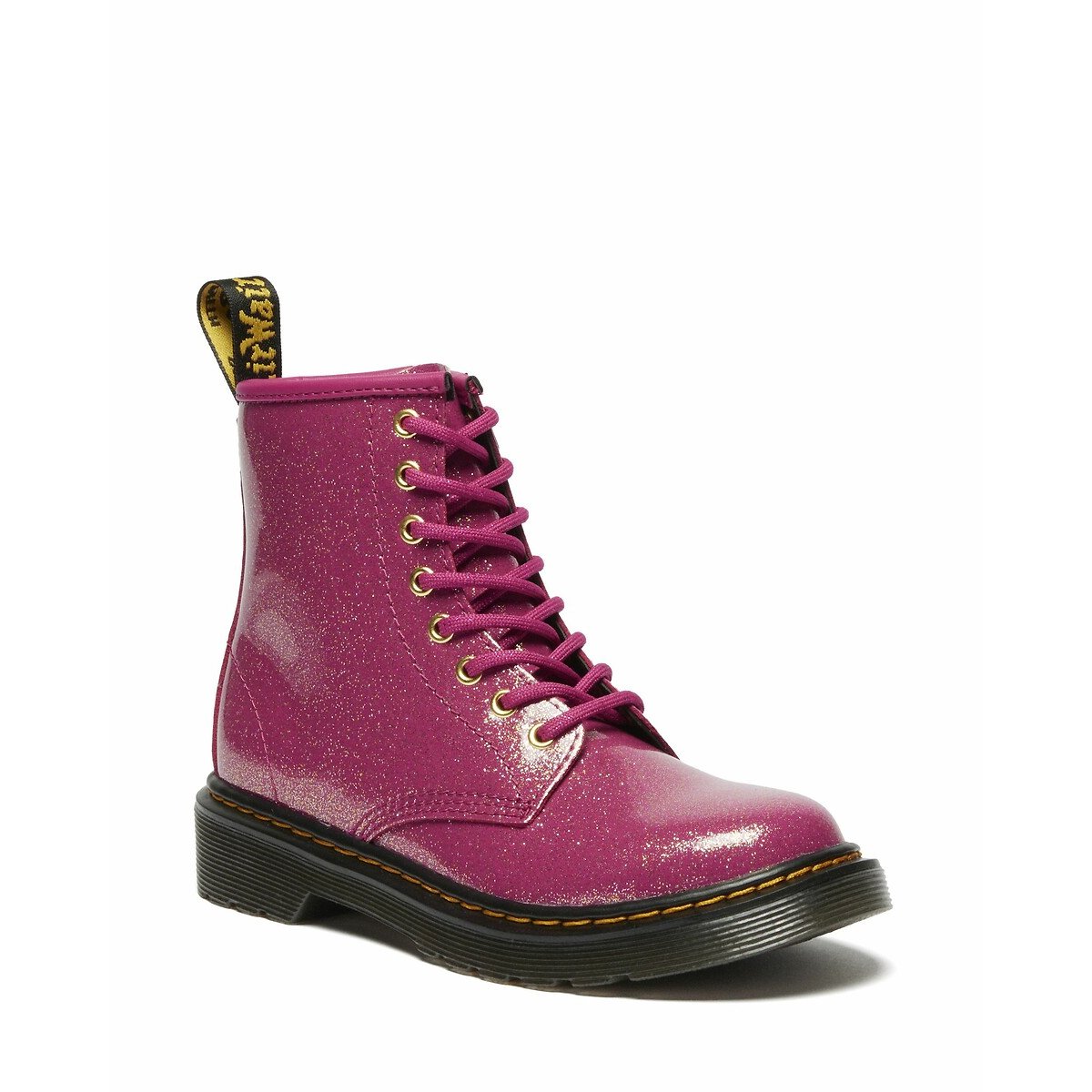Boots en cuir 1460 J Nebula Glitter fuchsia, DR. MARTENS