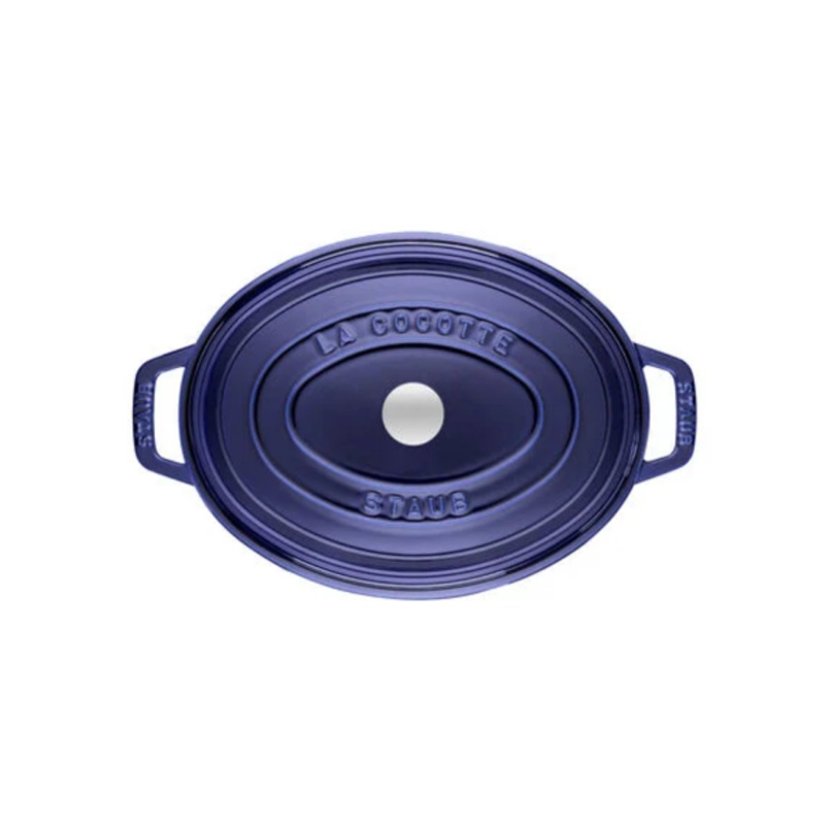 Cocotte 33 cm, Ovale, Bleu intense, Fonte bleu intense, STAUB