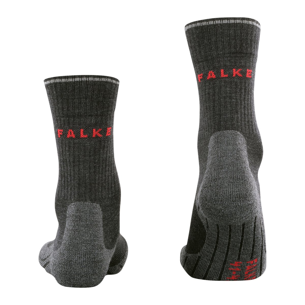 Chaussettes TK2 Explore Wool Silk gris melange, FALKE