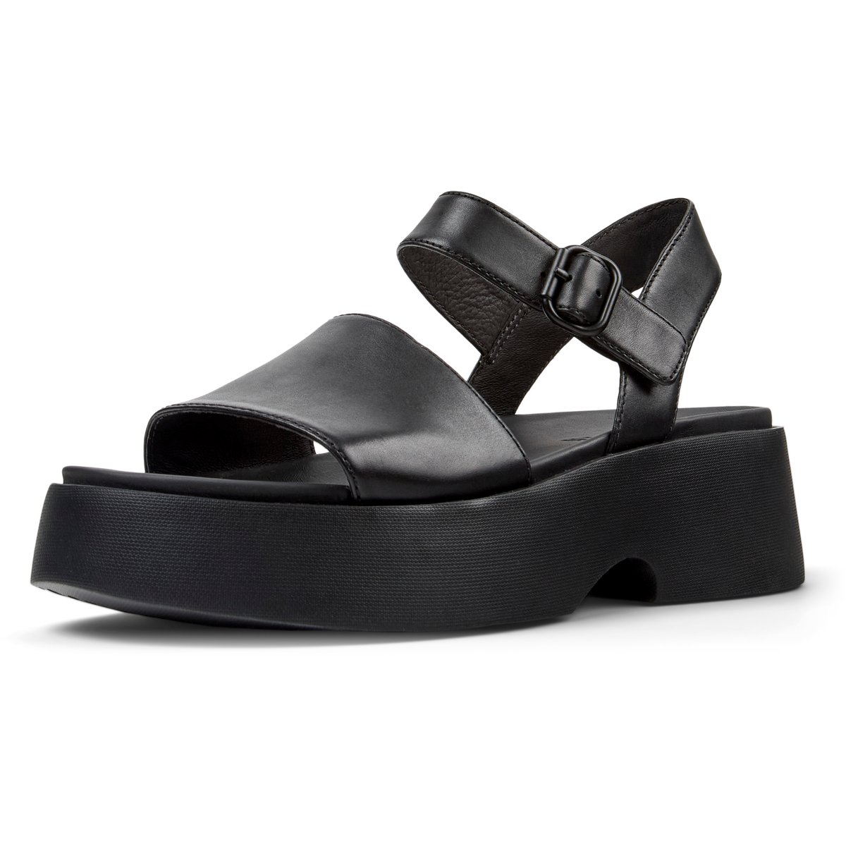 Sandales Tasha Cuir noir 1, CAMPER