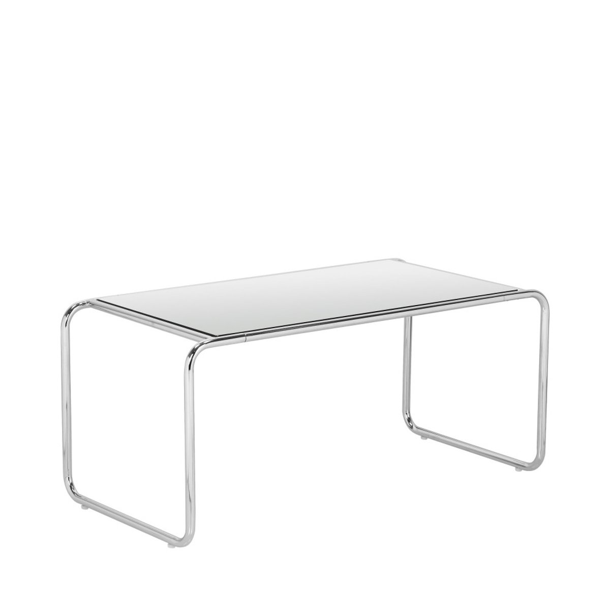 Table basse en miroir pieds chrome L80cm- RIKA transparent, DRAWER
