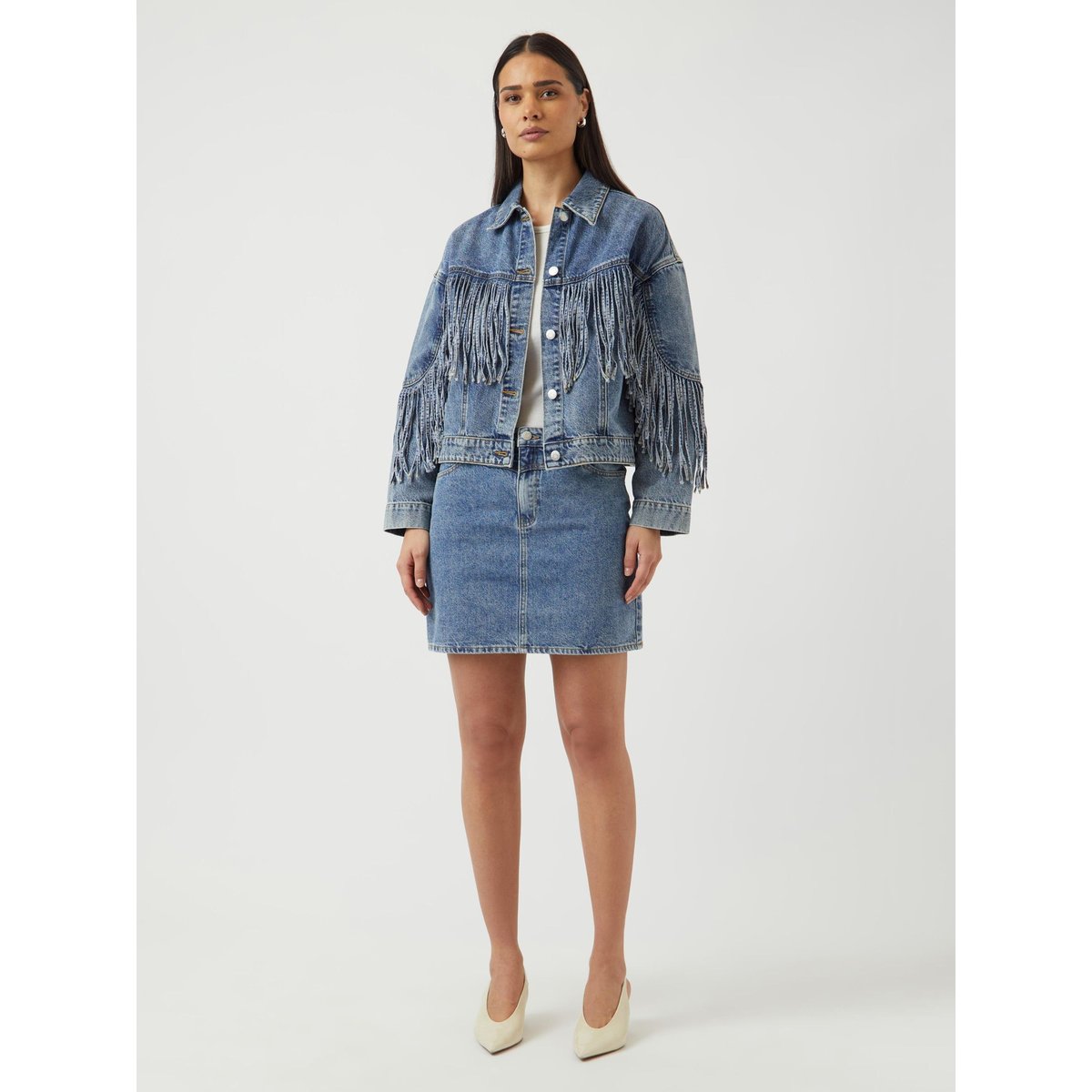 Jupe En Jean medium blue denim, YAS