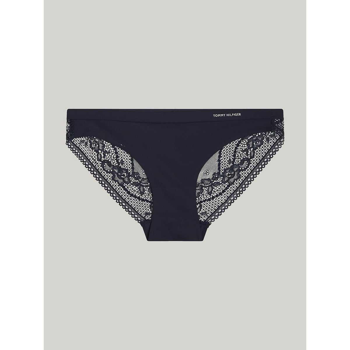 Kanten slip met logo op de tailleband marine , TOMMY HILFIGER
