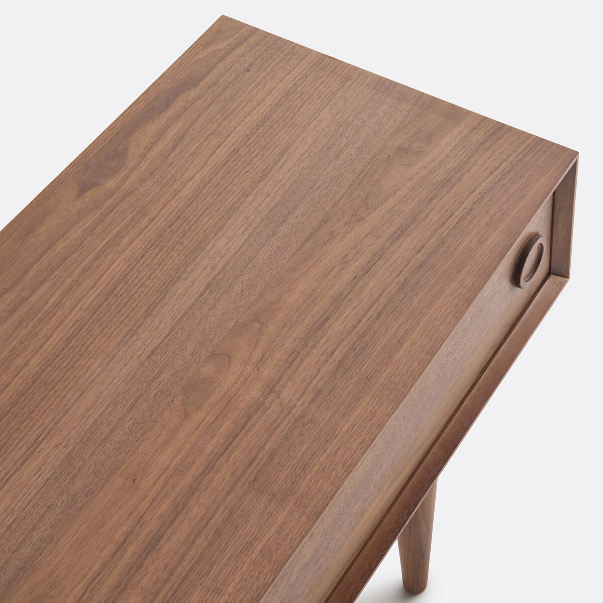 Banc TV 2 portes coulissantes, en noyer et plaqué, QUILDA noyer, LA REDOUTE INTERIEURS