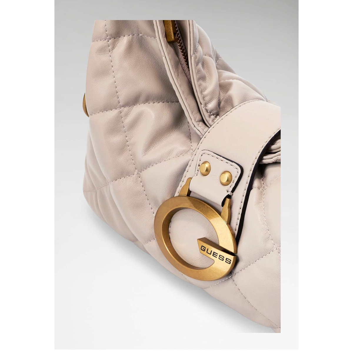 Sac À Épaule Matelassé Camden crème, GUESS