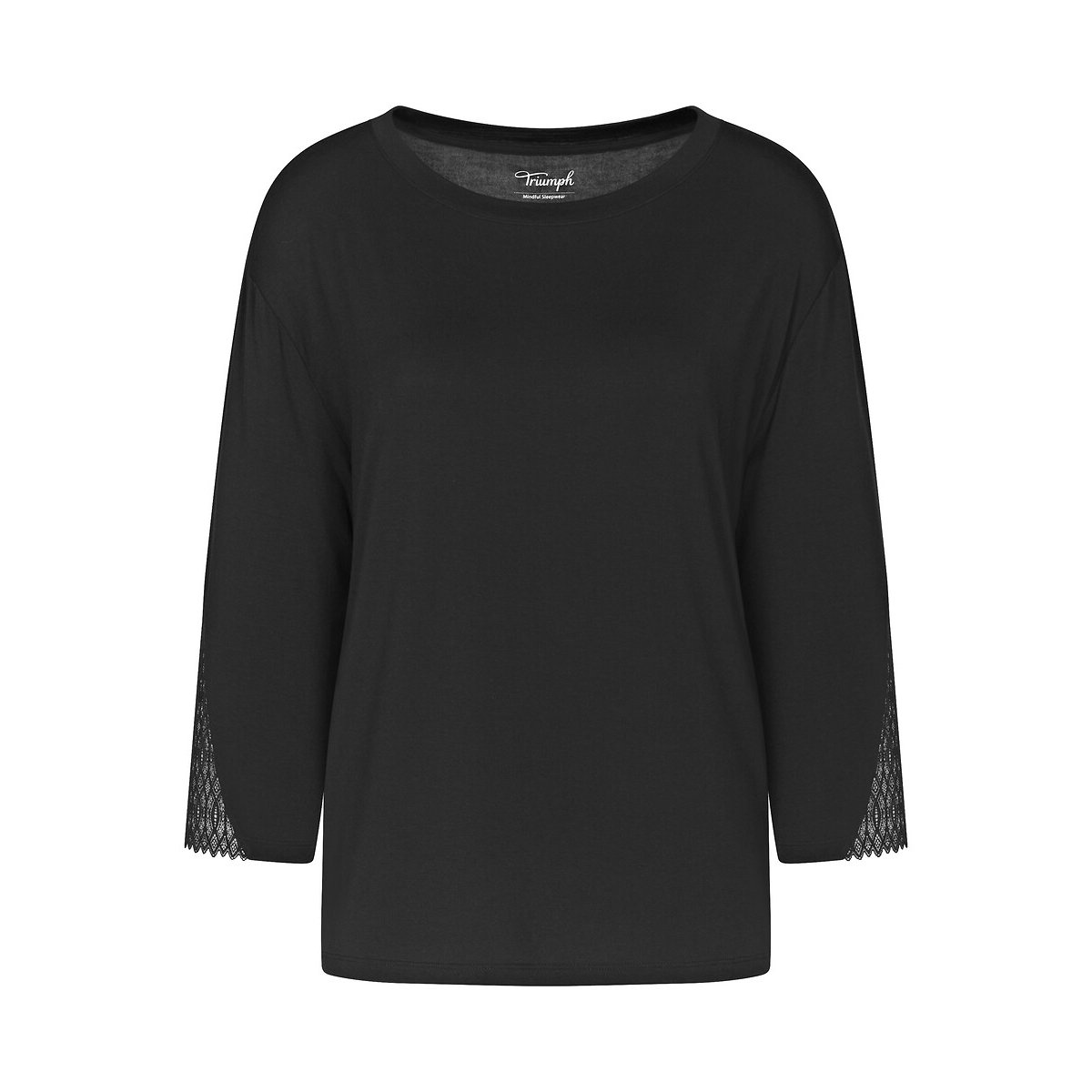 Haut de pyjama en modal Aura Spotlight noir, TRIUMPH