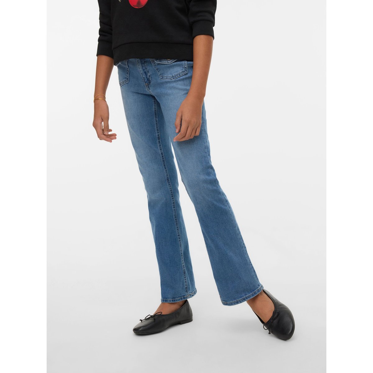 Jean Flared medium blue denim, VERO MODA