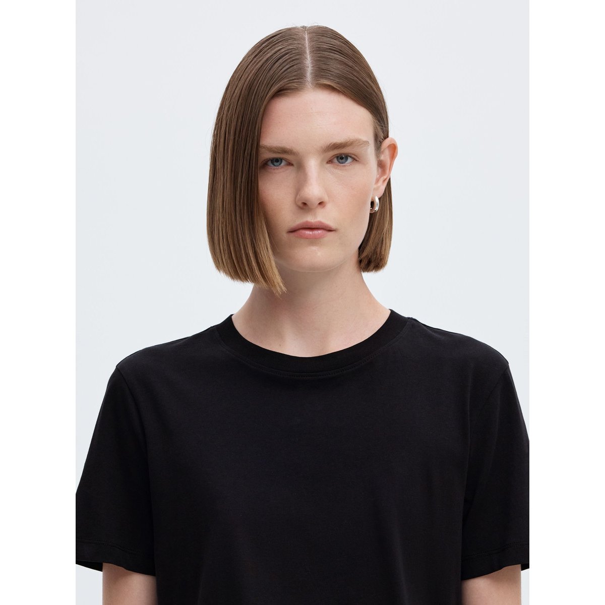 T-Shirt noir - black, SELECTED