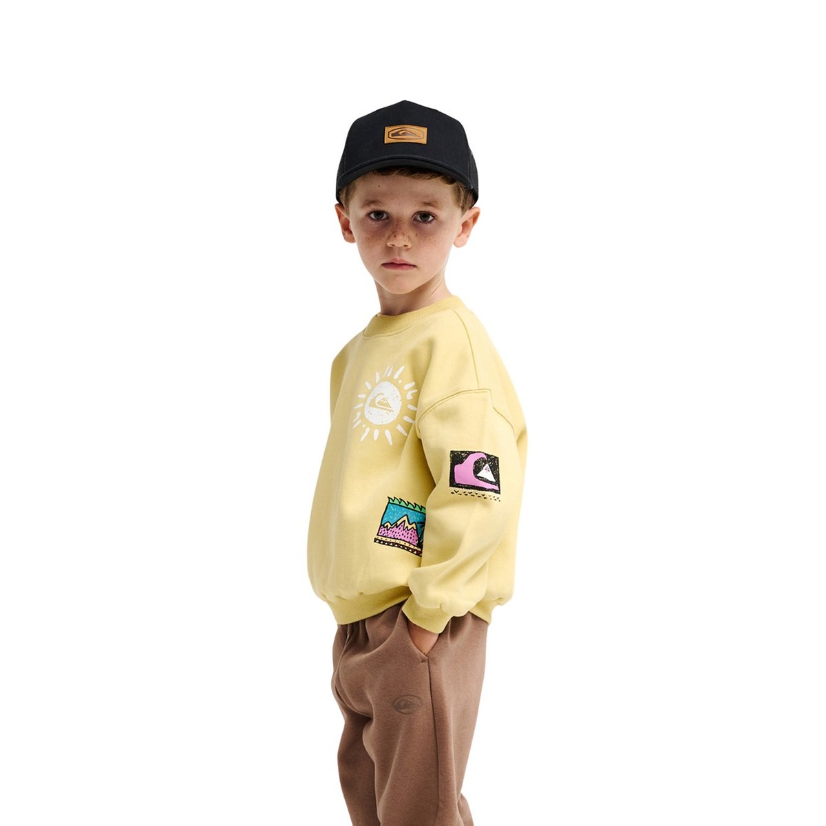 Sweat HIPPIE JUMP jaune straw, QUIKSILVER