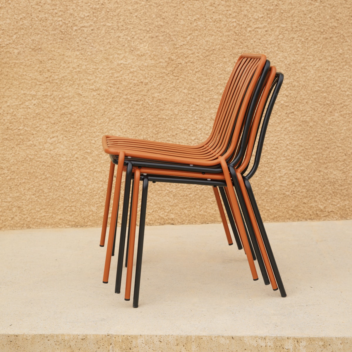 Chaise de jardin en Métal, GABY noir, TIKAMOON