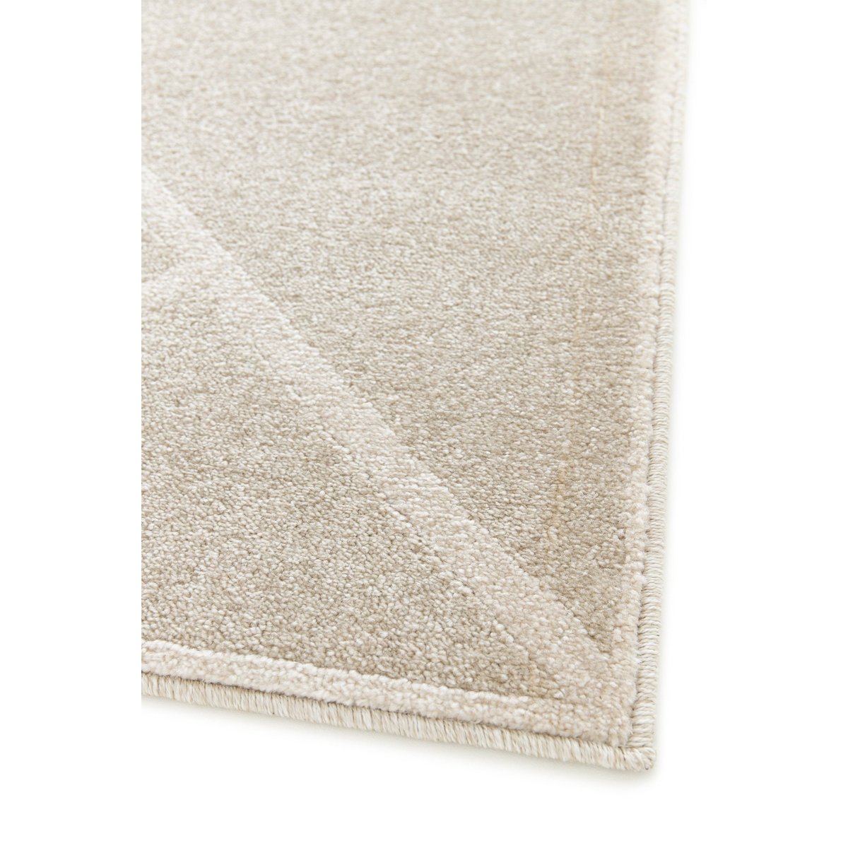 Tapis géométrique doux et résistant WYATT beige sable, AFK LIVING