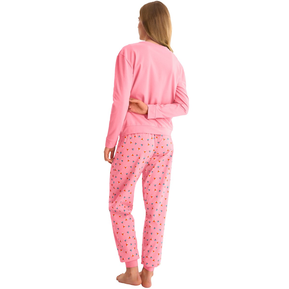 Pyjama pantalon jogger top M.longues FOXY rose, LISCA