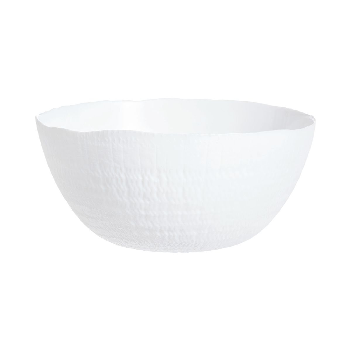 Saladier blanc en opale 23cm -AMMONITE blanc, LUMINARC