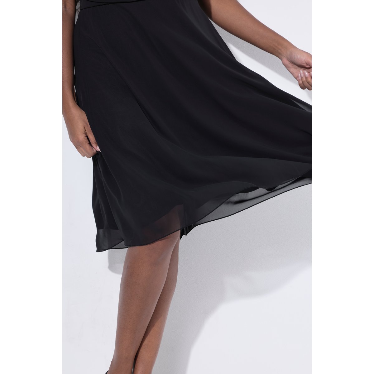 Robe de soirée en mousseline noir, ULLA POPKEN