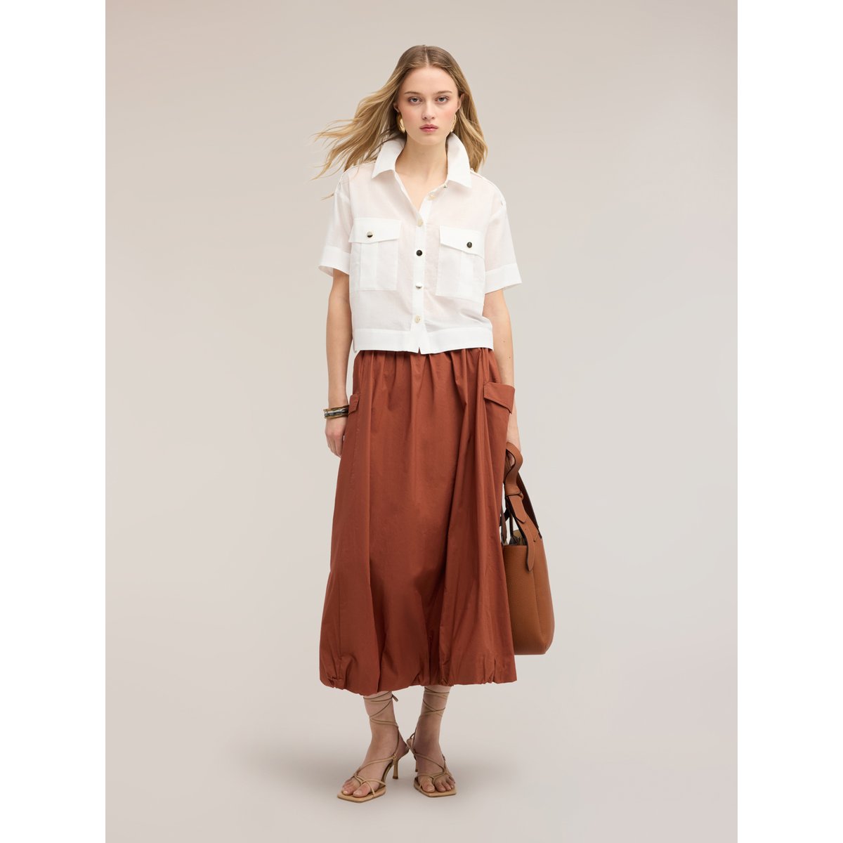 Chemise avec poches blanc, MOTIVI