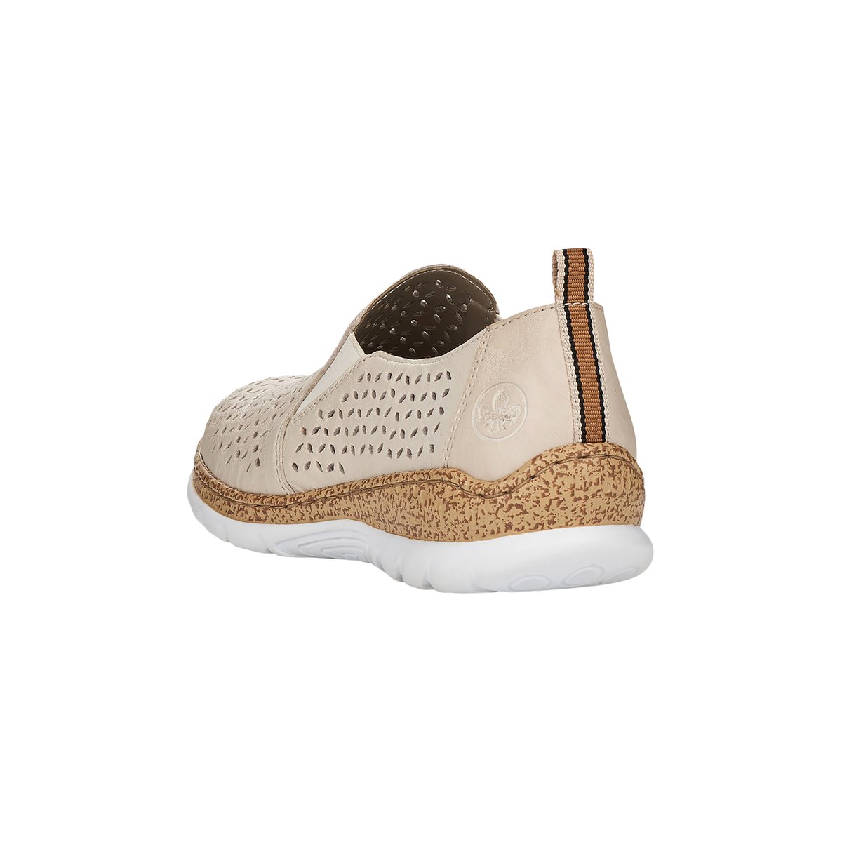 Basket Basse Cuir Massa beige, RIEKER