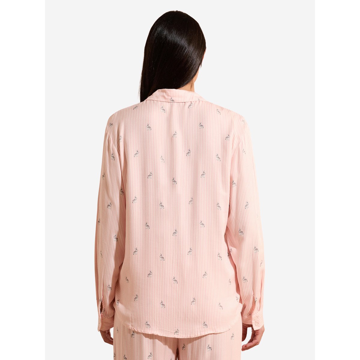 Chemise de pyjama à imprimé lapin BENJAMIN rose, ETAM