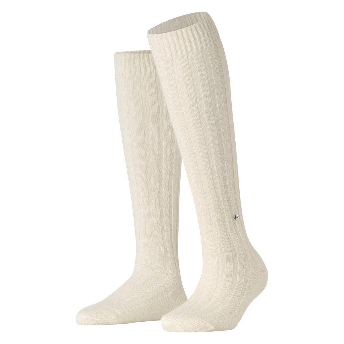 Mi-bas Soft Rib Opaque blanc, BURLINGTON