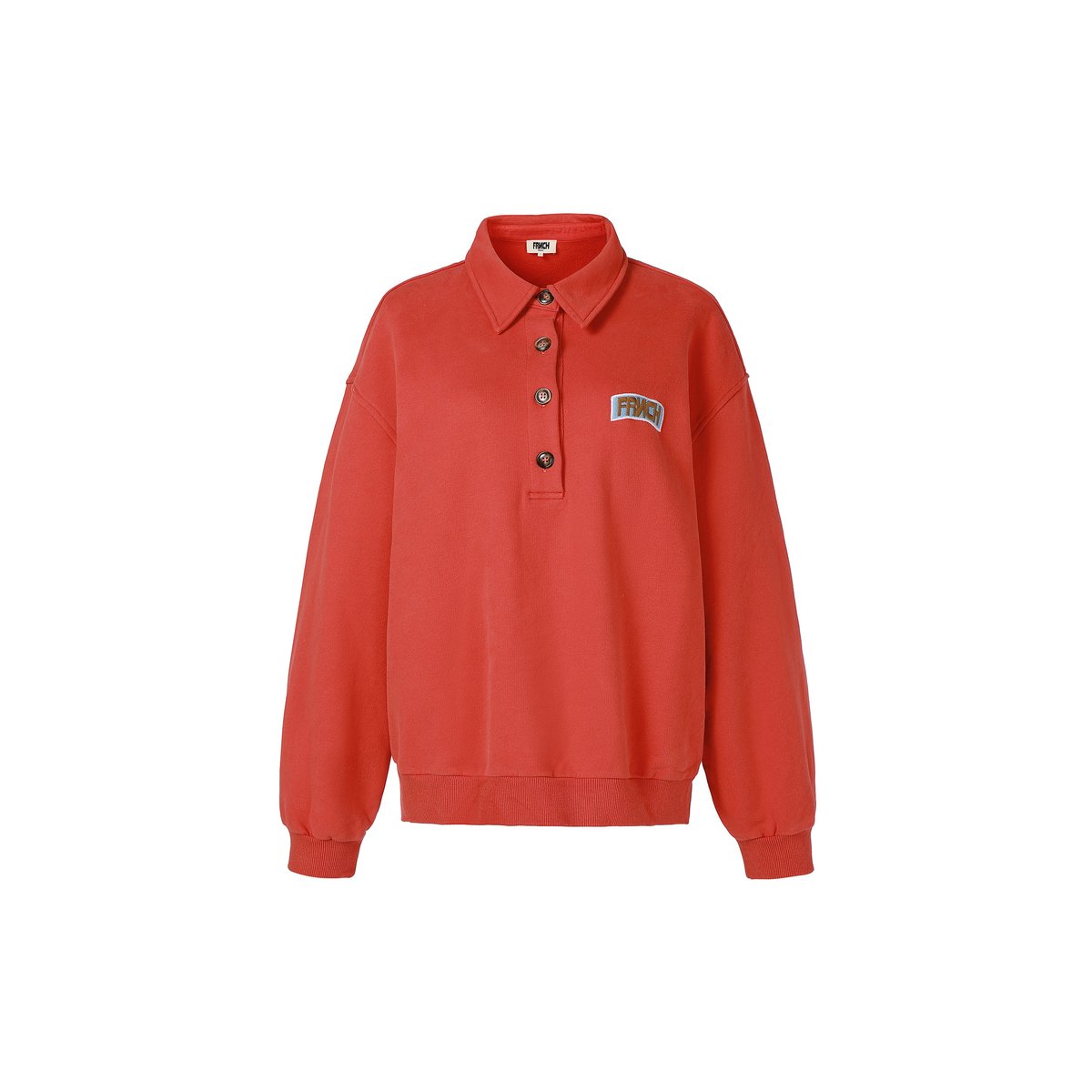 Sweatshirt  en coton TULIPE rouge, FRNCH