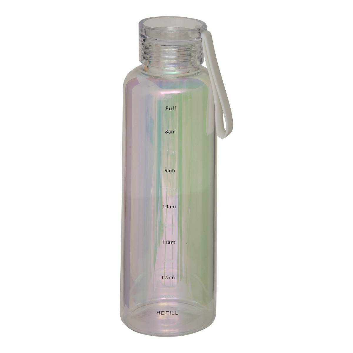 Gourde 0,66L avec indicateur horaire en verre transparent, 5FIVE SIMPLY SMART