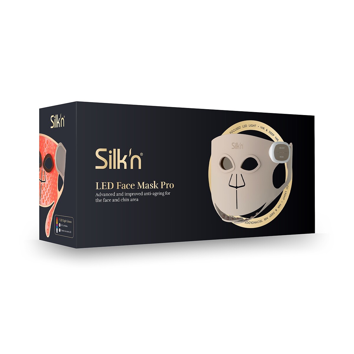 LED Anti-Ageing Face Mask white, SILKN