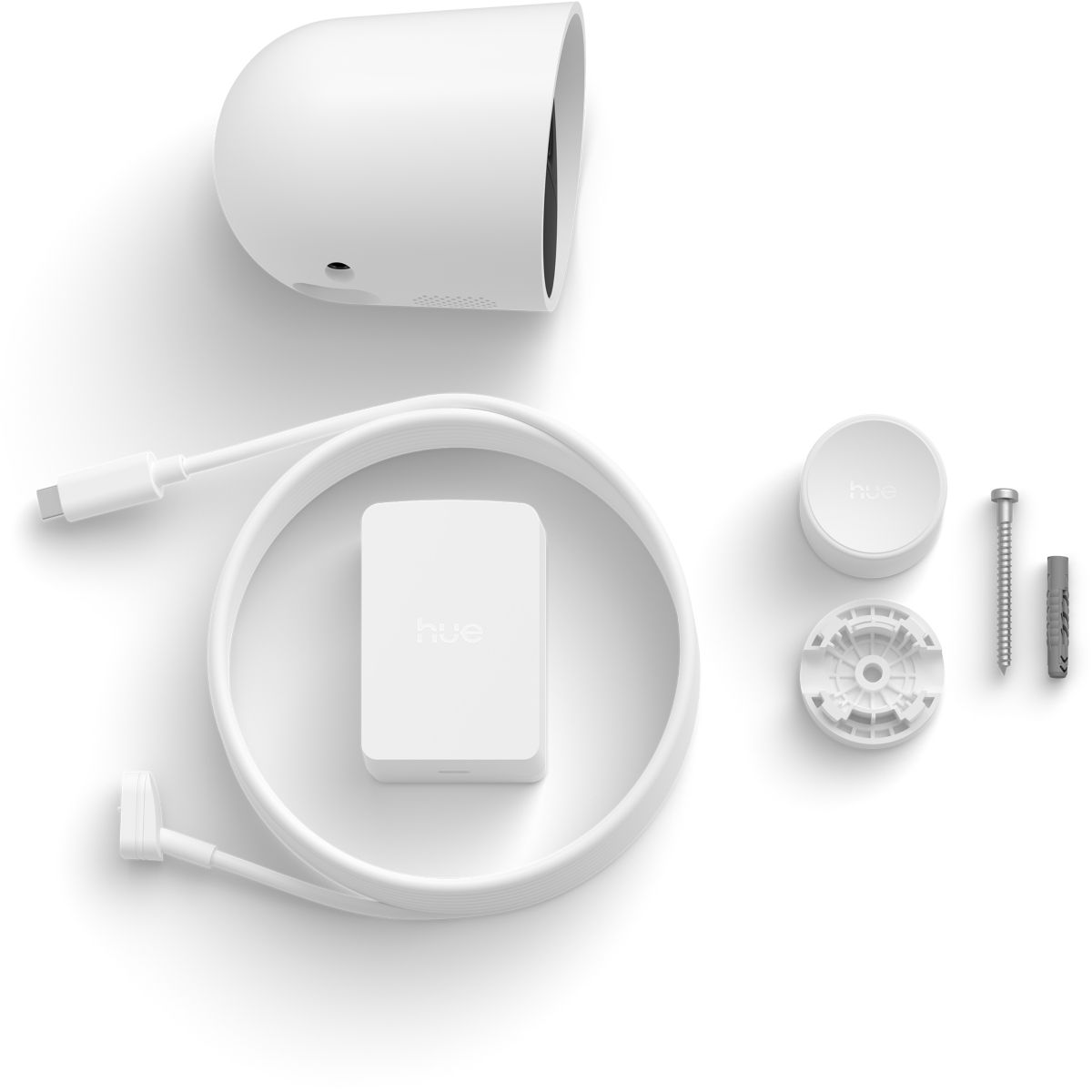 Caméra de surveillance SECURE 2K filaire blanche couleur unique, PHILIPS HUE