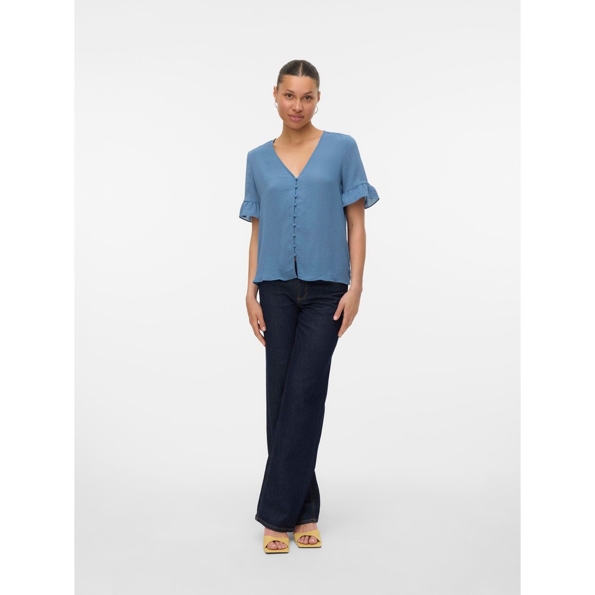Blouse china blue, VERO MODA