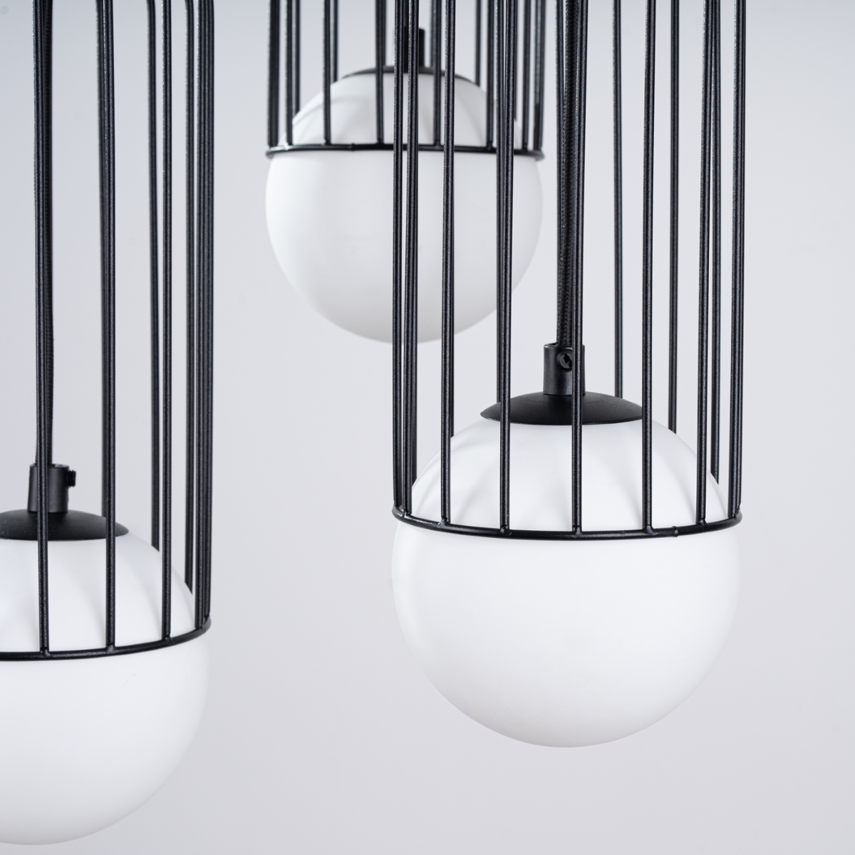Lustre Acier Noir G9 3 Brina noir, EDEN
