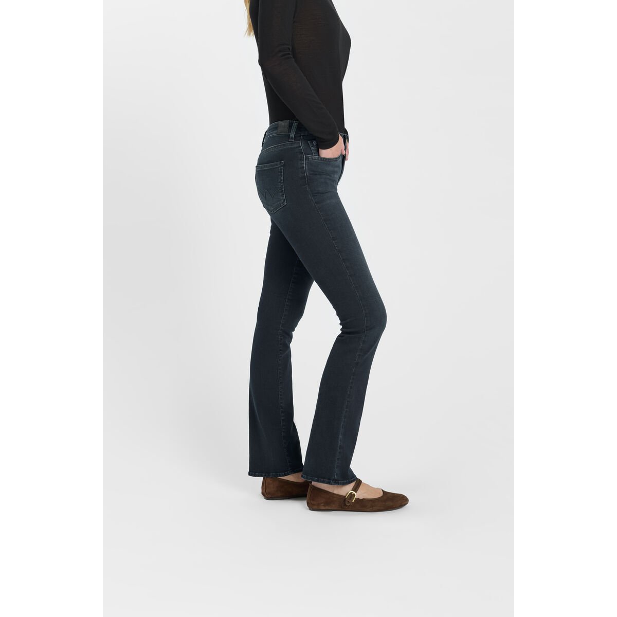 Jeans bootcut POWER bootcut, longueur 34 blue / black, LE TEMPS DES CERISES