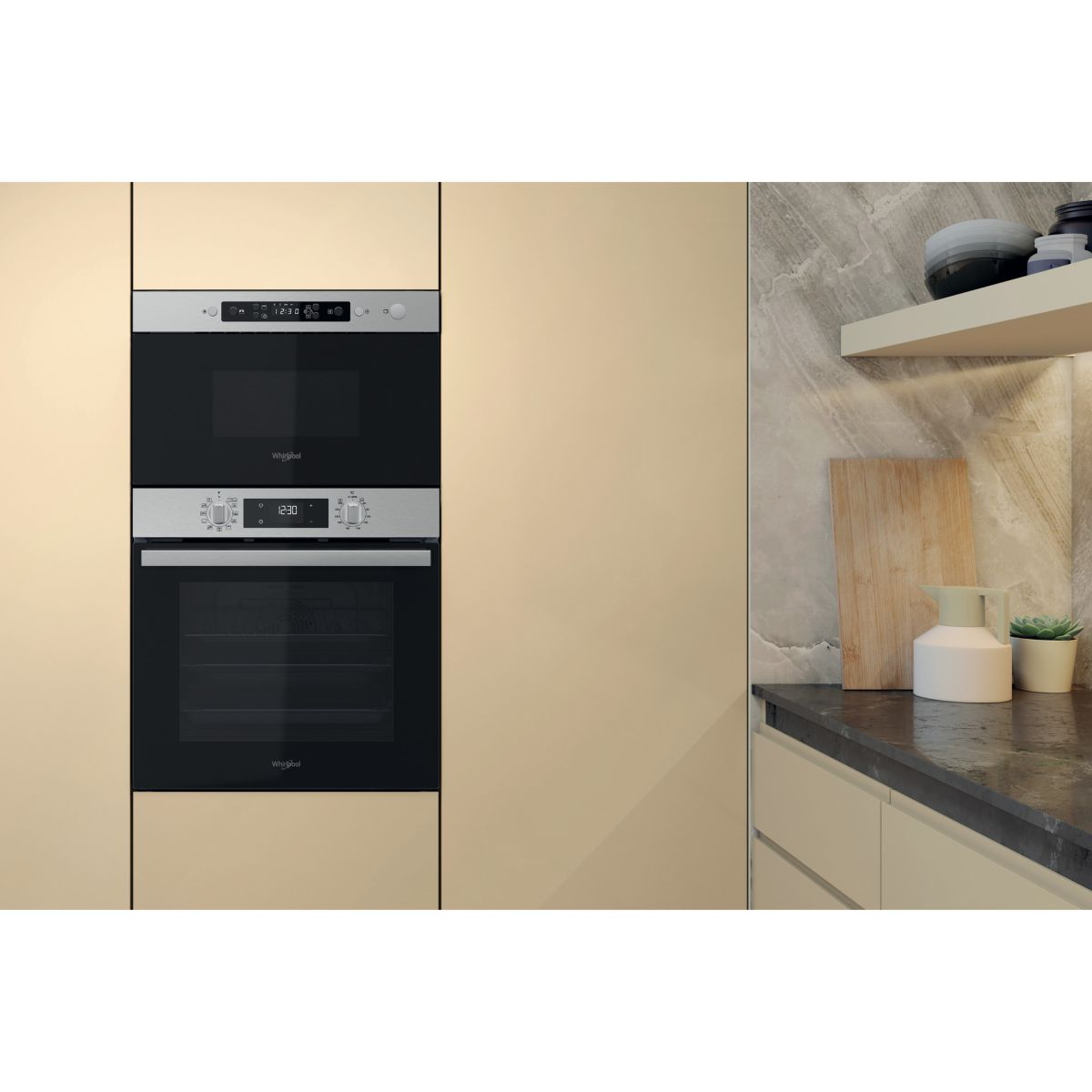 Micro ondes grill encastrable MBNA920X couleur unique, WHIRLPOOL