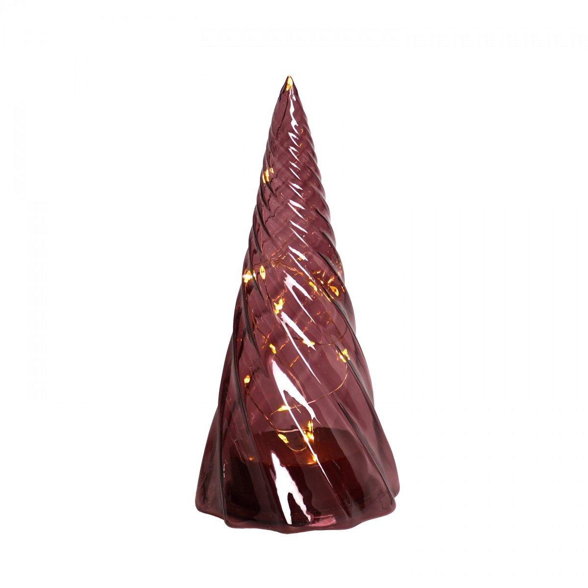 Sapin LED Vilma 19cm bordeaux, SIRIUS