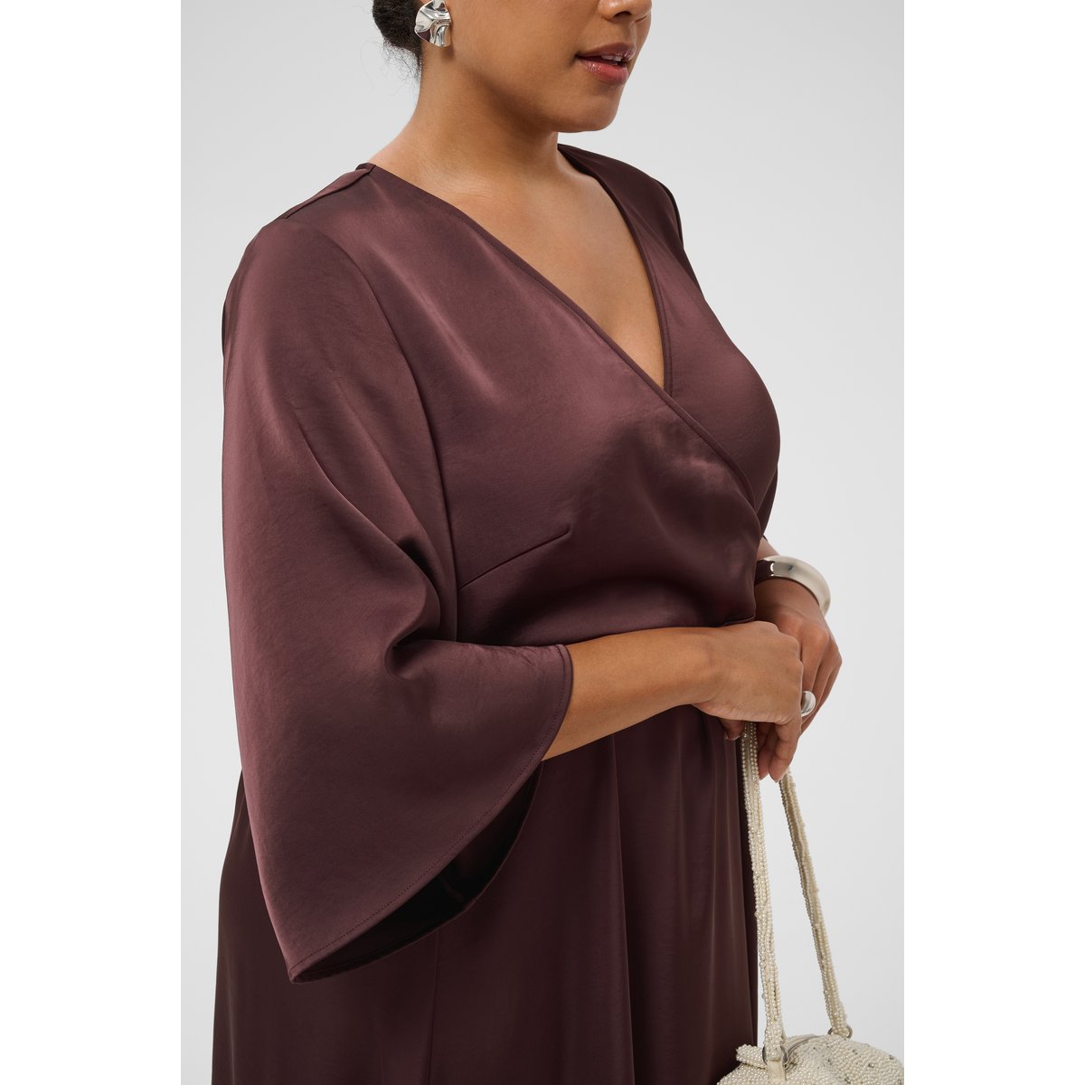 Robe beige fudge, KAFFE CURVE