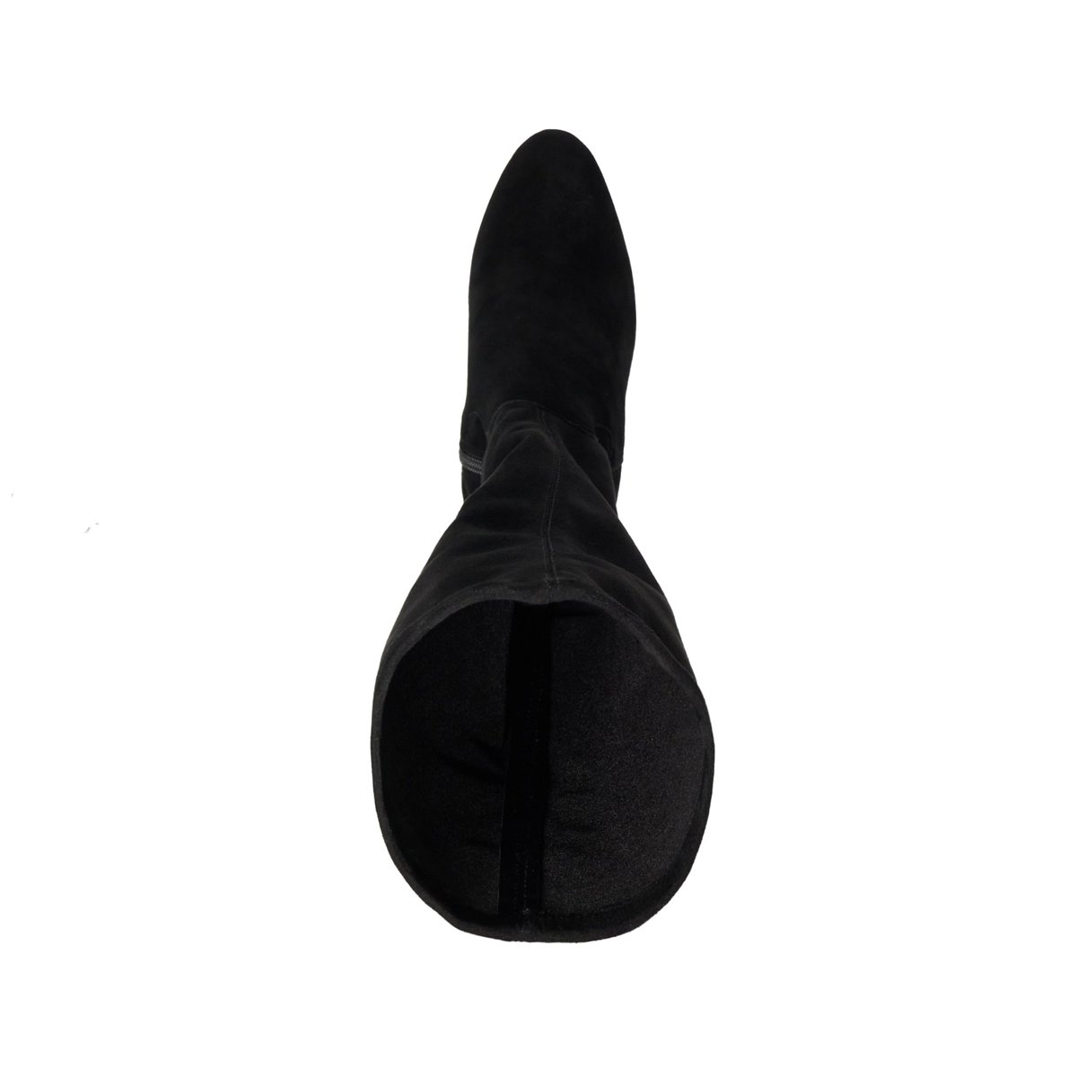 Bottes à bout en amande et talon carré coupe large - Wide Fit SIMPLE black-suede mix, DUNE LONDON