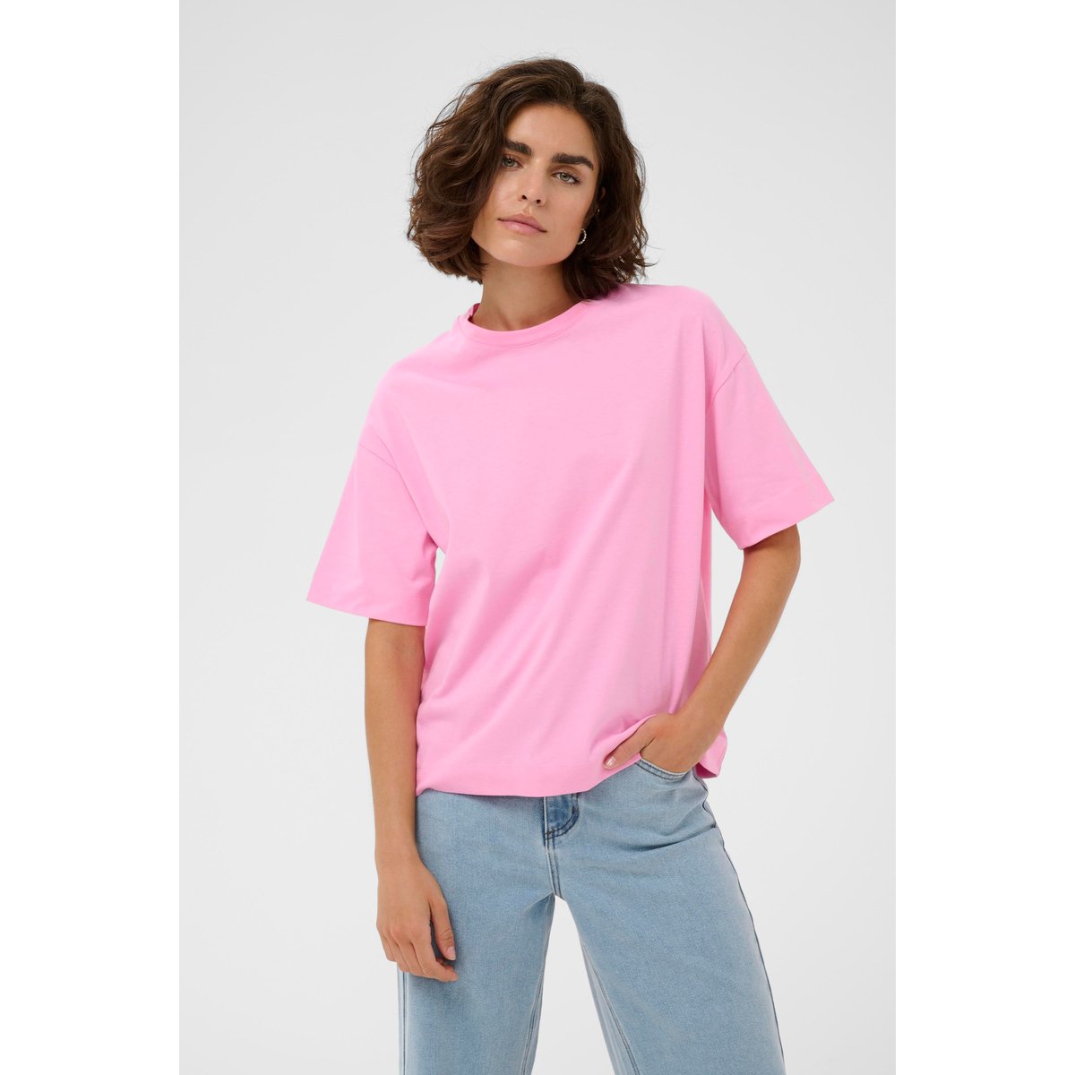 T-shirt rose pink frosting, KAFFE