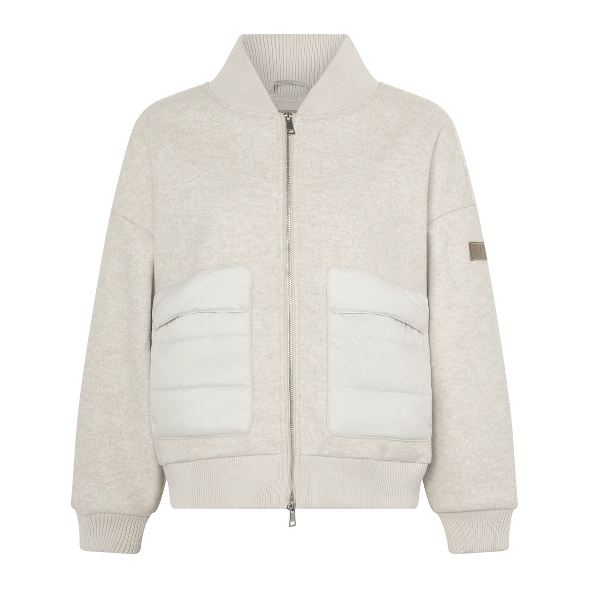 Veste de sport femme Ignis - con cremallera beige colombe chiné, BORN