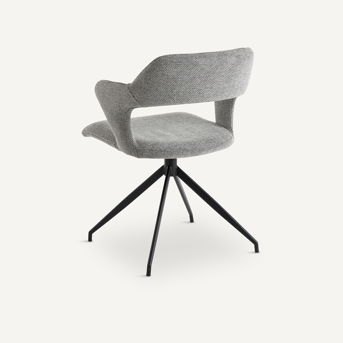 Fauteuil de table pivotant Asyar gris argent, AM.PM