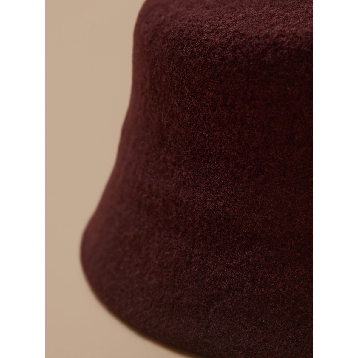 Chapeau cloche en laine chocolat, CYRILLUS