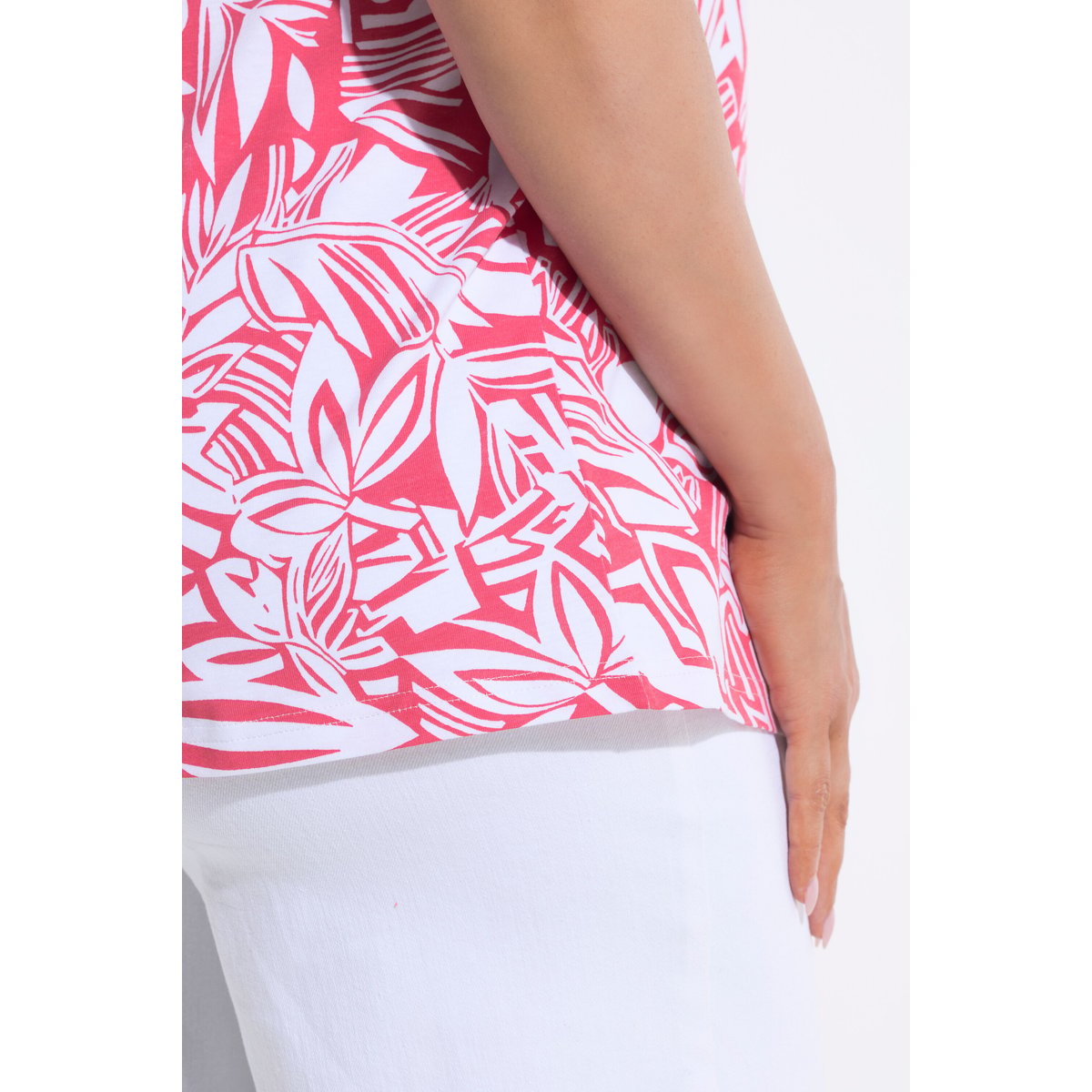 T-shirt rose vif, ULLA POPKEN