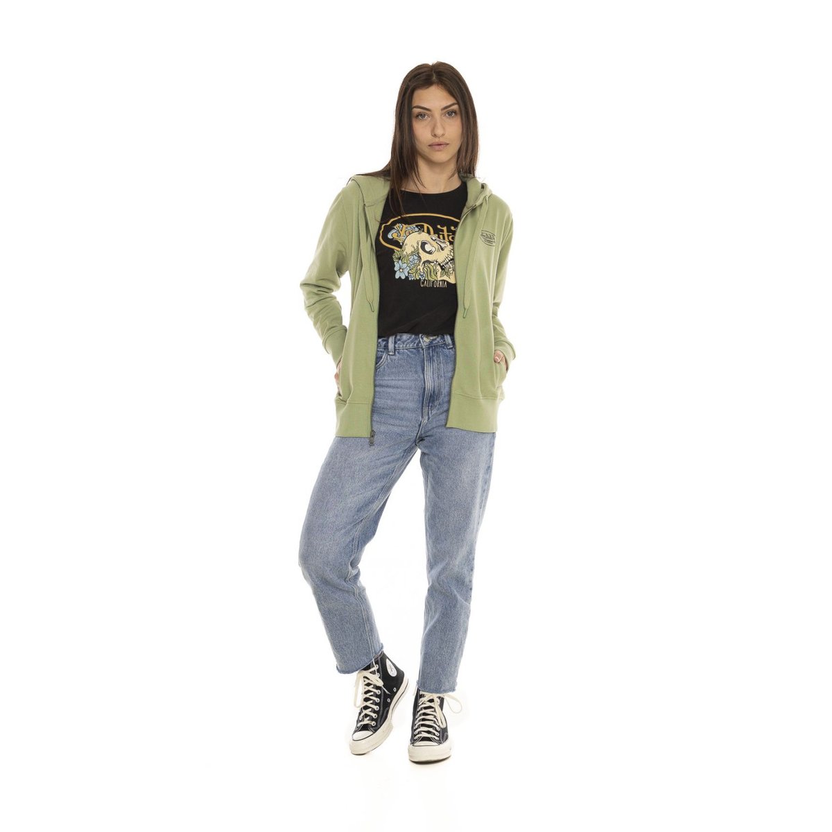 Sweat à capuche Desert vert, VON DUTCH