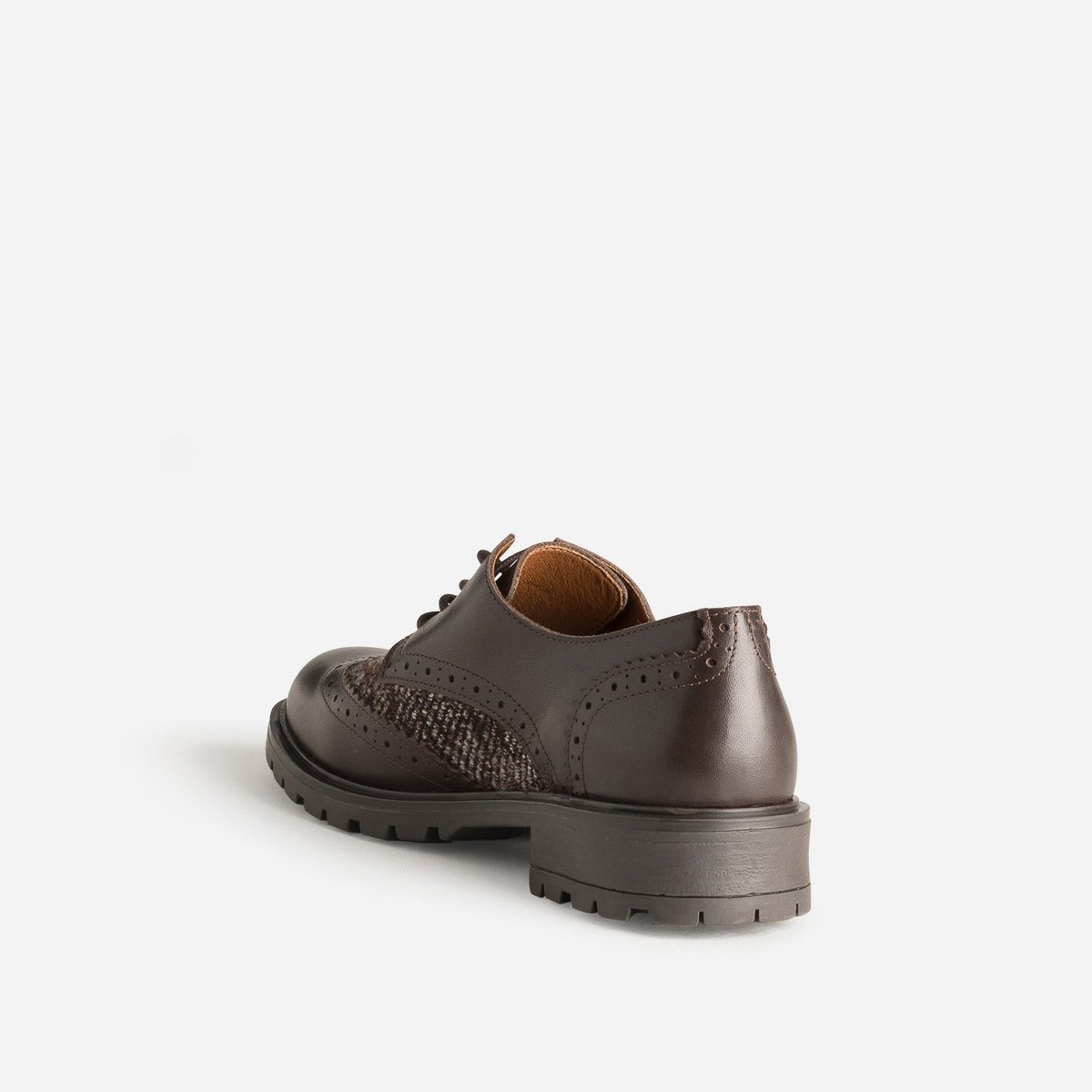 Derby en cuir FLAVIE chocolat, ERAM