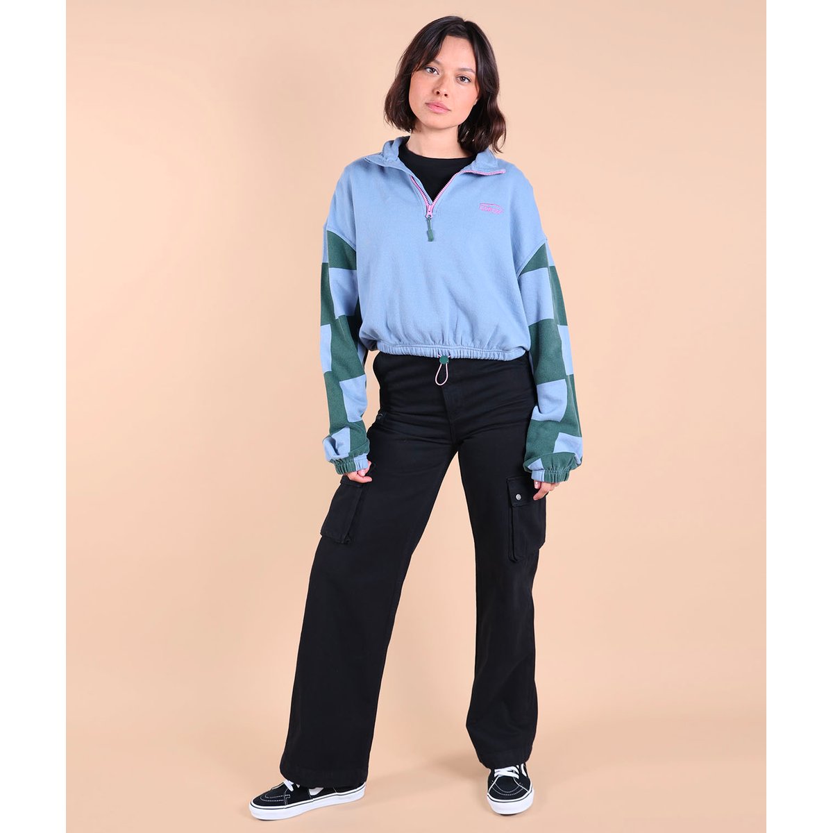 Demi zip manches imprimées SLIDES multicolore, OXBOW