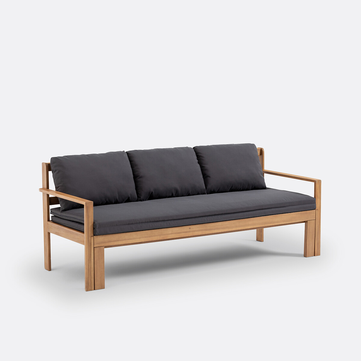Canapé de jardin extensible, Aliza gris anthracite, LA REDOUTE INTERIEURS