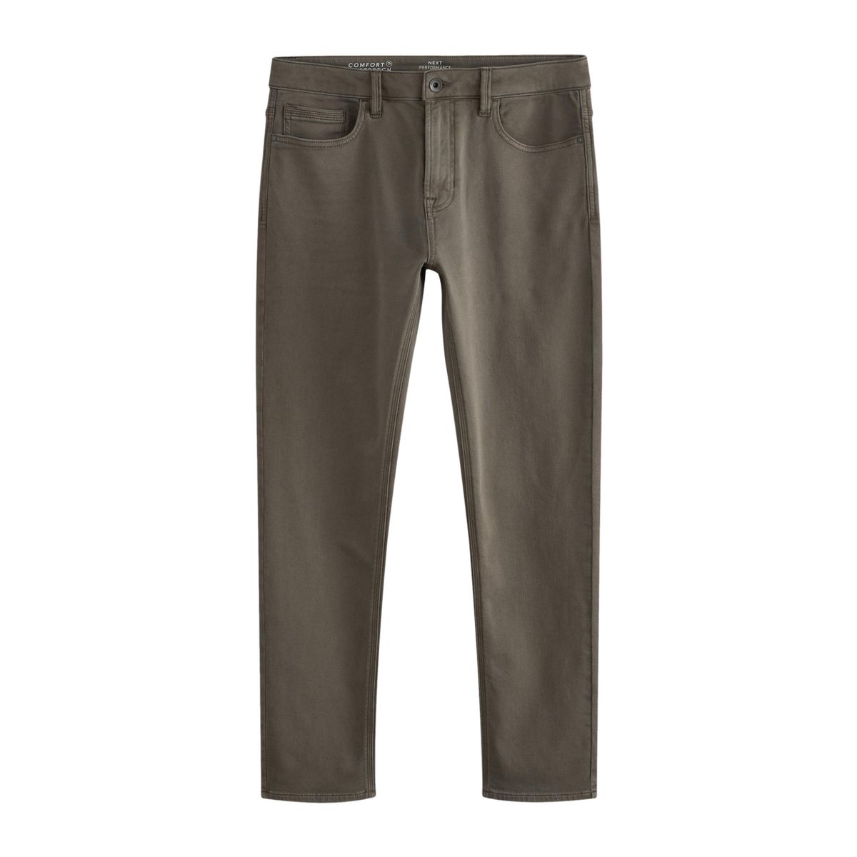Jean slim stretch confortable marron champignon, NEXT