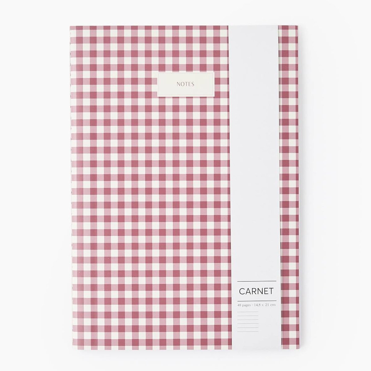 Carnet A5 ligné, 48 pages merlot, MONOPRIX
