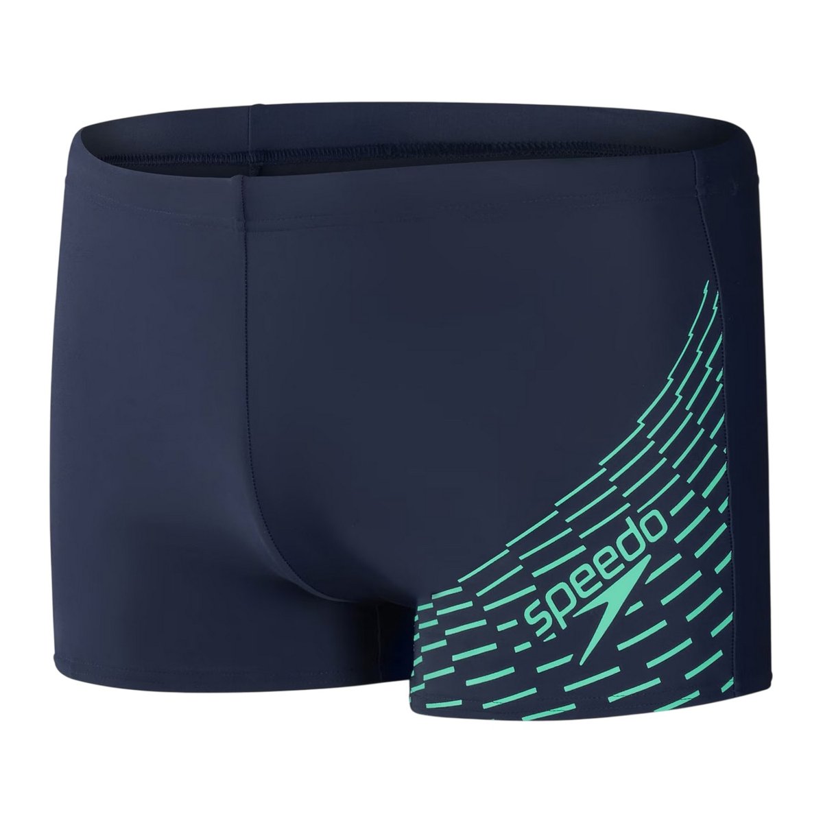 Short de bain motif/style à rayures MEDLEY bleu marine / vert, SPEEDO