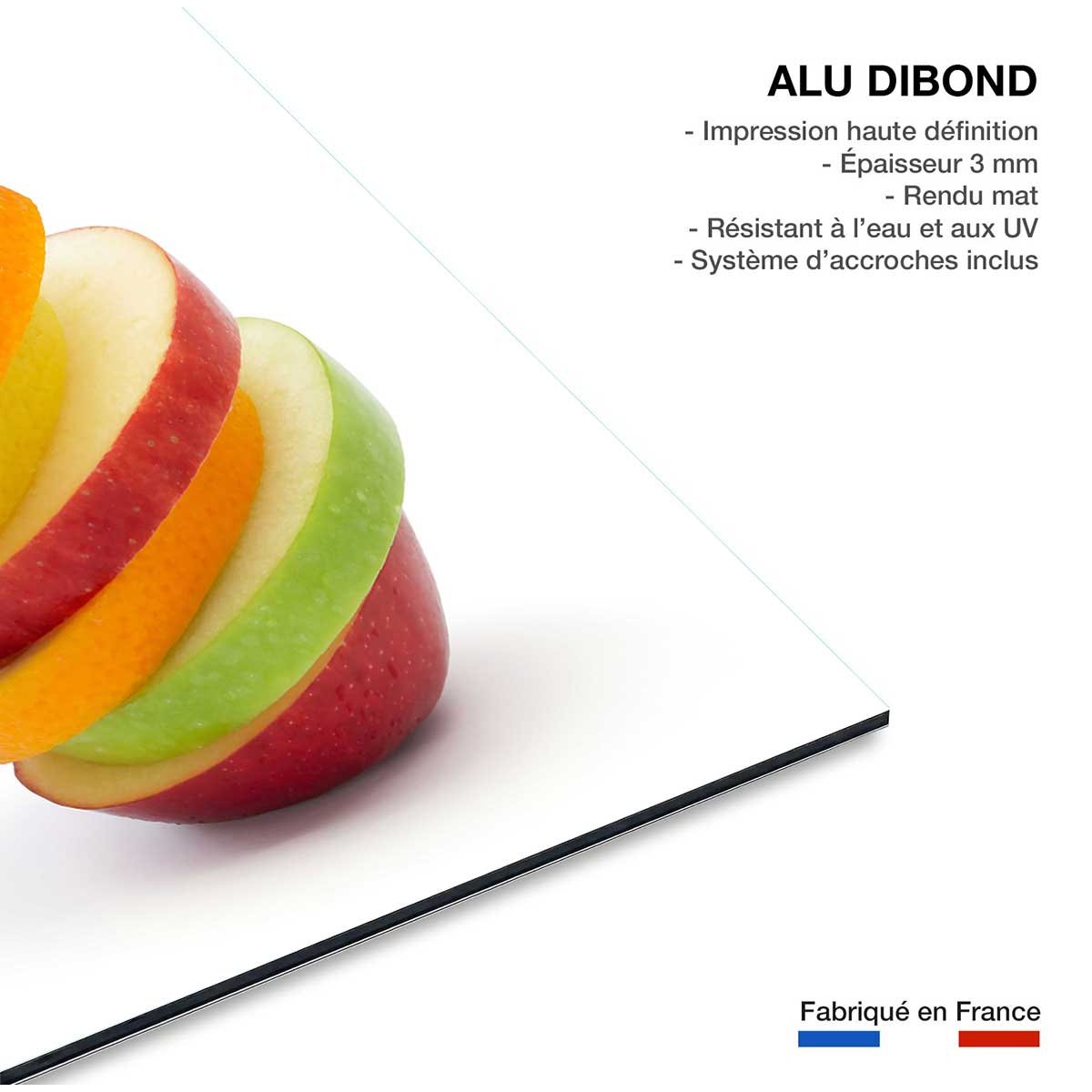 Tableau explosion de fruits tableau alu dibond, HEXOA