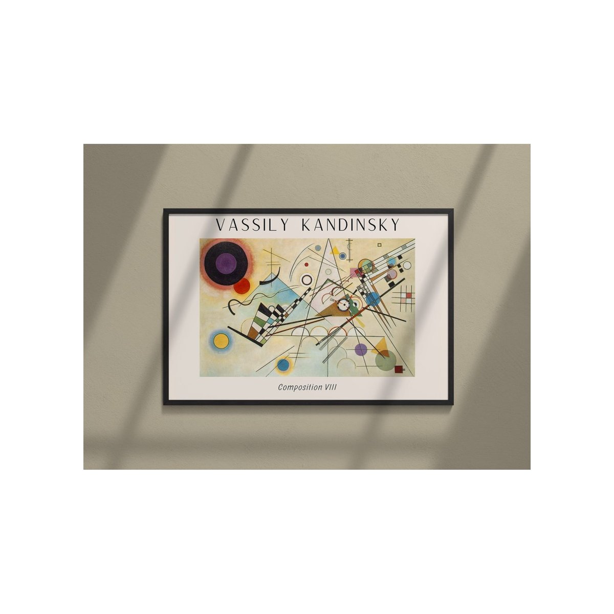 Affiche Vassily Kandinsky Composition VIII blanc, L'AFFICHERIE